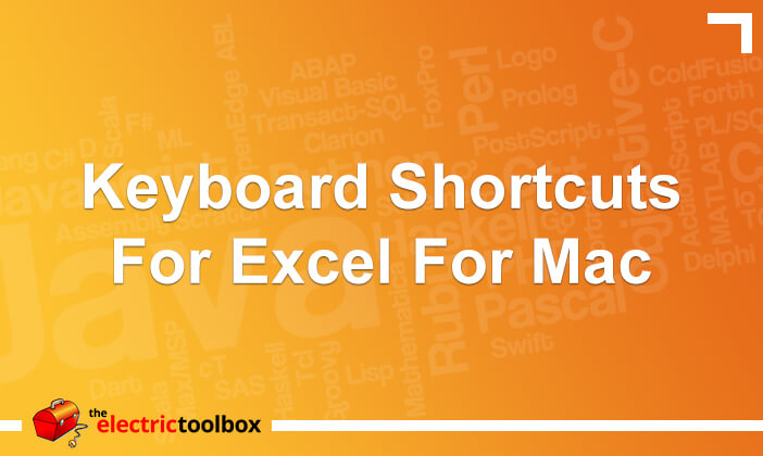 mac keyboard shortcuts for excel